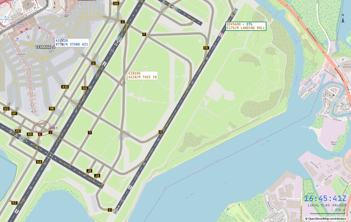 New York JFK runway in the simulator